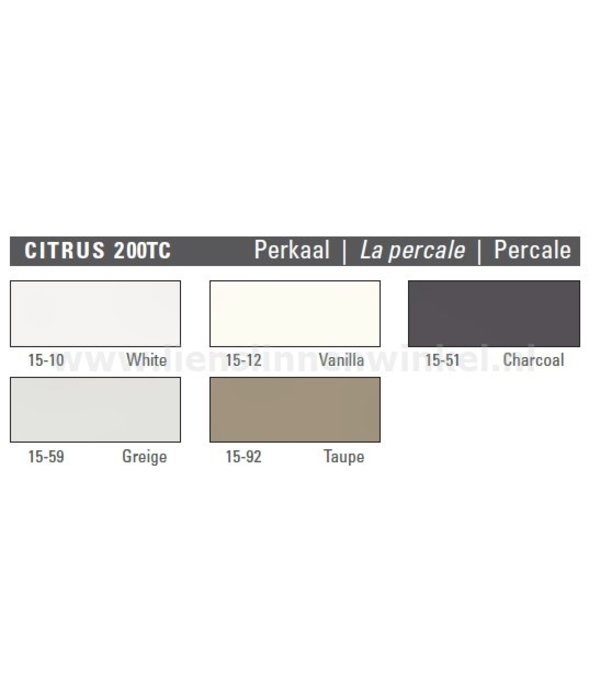 Mirabel Slabbinck effen / uni kussensloop gekamd katoen (percale, 200TC)