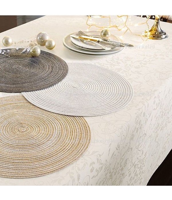 Samba placemat rond met glansgaren