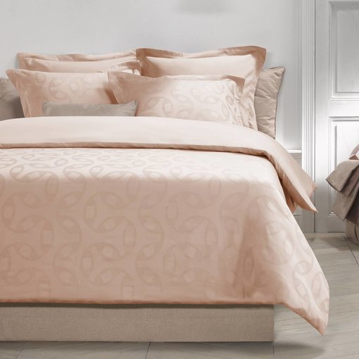 De Witte Lietaer dekbedovertrekset Motion peach / pink 220 TC, 200x220 cm