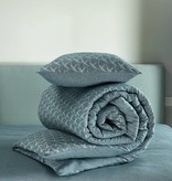 De Witte Lietaer flanellen dekbedovertrekset Birds pagoda blue flanel, 140x220 cm