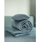 De Witte Lietaer flanellen dekbedovertrekset Birds pagoda blue flanel, 140x220 cm