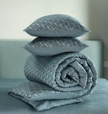 De Witte Lietaer Birds pagoda blue flanel, 140x220 cm