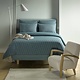 Birds pagoda blue flanel, 140x220 cm