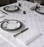 Le Jacquard Français Anneaux blanc / white tafellinnen