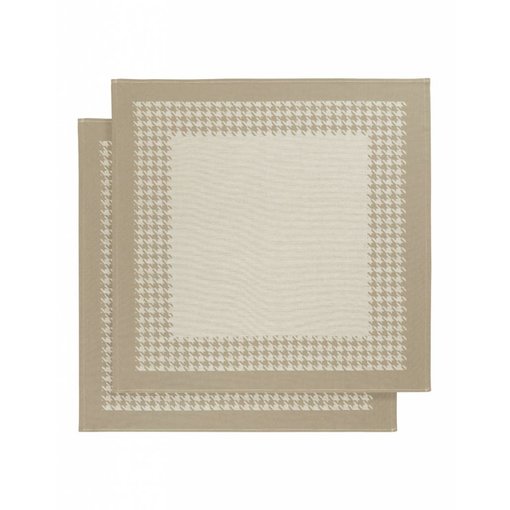 De Witte Lietaer theedoek Pied de Poule sand (moonlight)