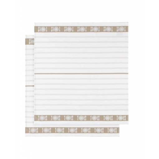 De Witte Lietaer theedoek BML taupe / sand (moonlight)