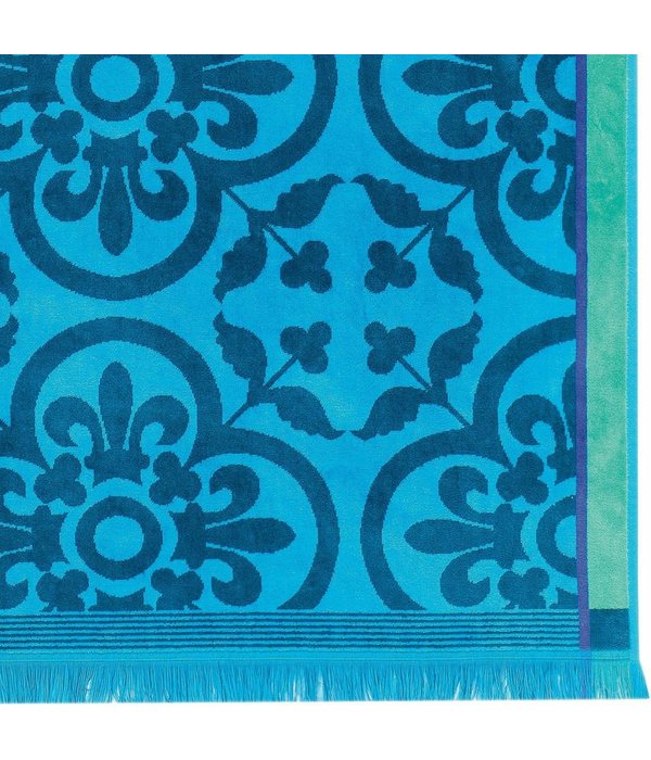 Le Jacquard Français Strandlaken Santorin turquoise