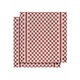 Groom theedoek lipstick red