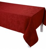 Le Jacquard Français rood tafellaken Tivoli velvet, 100% gekamd linnen