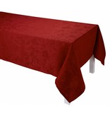 Le Jacquard Français rood tafellaken Tivoli velvet, 100% gekamd linnen