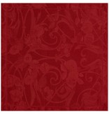 Le Jacquard Français rood tafellaken Tivoli velvet, 100% gekamd linnen
