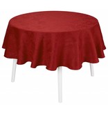 Le Jacquard Français rood tafellaken Tivoli velvet, 100% gekamd linnen