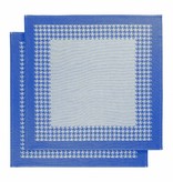 De Witte Lietaer theedoek Pied de Poule blue