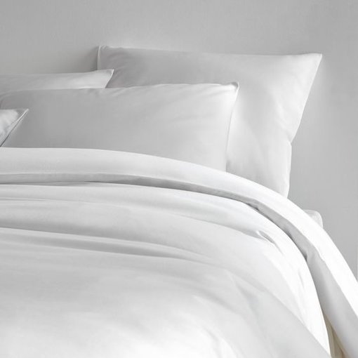 De Witte Lietaer dekbedovertrekset Olivia wit - white (uni) 200 TC, vanaf