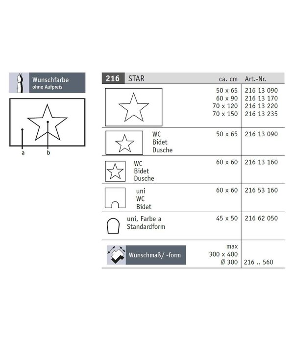 Rhomtuft Star badmatten