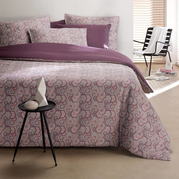 roze dekbedovertrekset Flux 200TC, 140x220 cm, vanaf