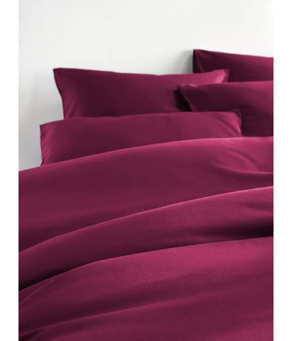 De Witte Lietaer dekbedovertrekset Olivia (uni) beet red 200 TC