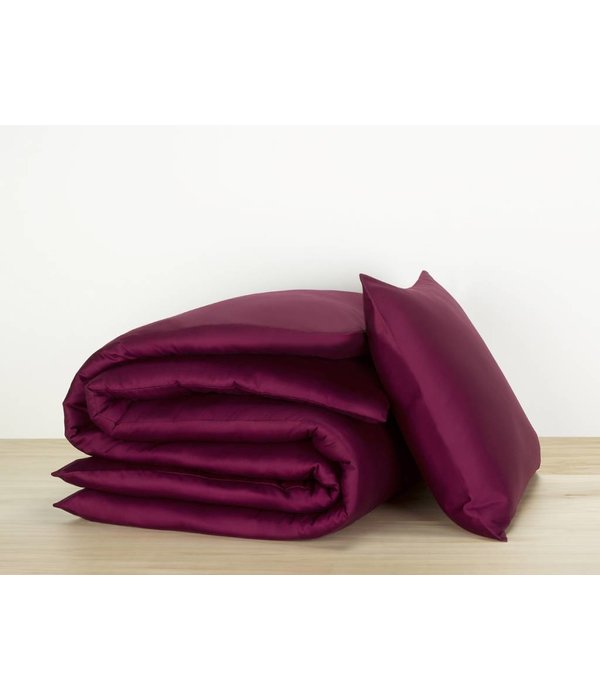 De Witte Lietaer dekbedovertrekset Olivia (uni) beet red 200 TC
