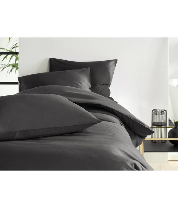 De Witte Lietaer dekbedovertrekset Olivia (uni) ebony 200 TC