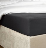 De Witte Lietaer hoeslaken percale katoen Bumblebee dark grey, matras tot 20 cm hoog