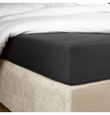 De Witte Lietaer hoeslaken percale katoen Bumblebee dark grey, matras tot 20 cm hoog