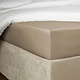 hoeslaken percale katoen Bumblebee vison taupe, matras tot 30 cm hoog