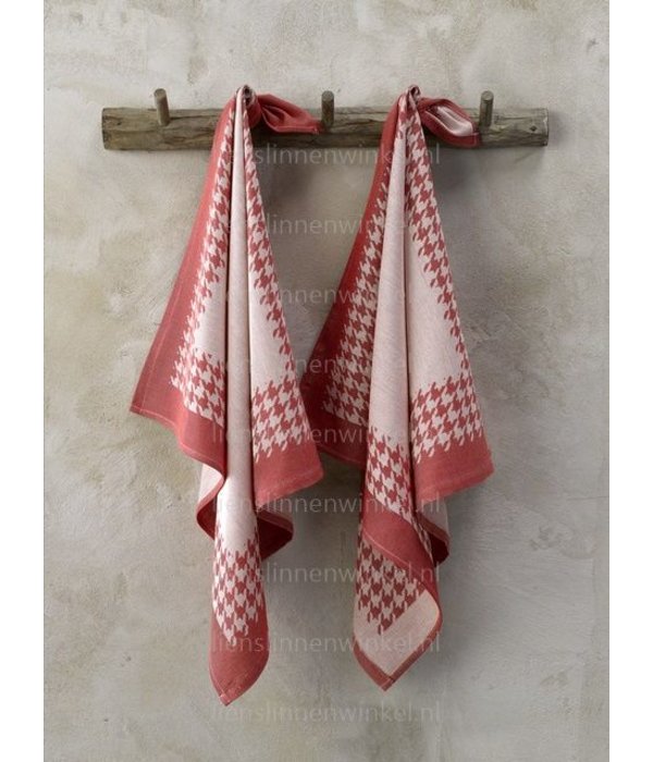De Witte Lietaer theedoek Pied de Poule red