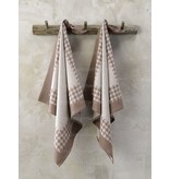 De Witte Lietaer theedoek Pied de Poule champignon (ash)