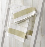 De Witte Lietaer theedoek mixte halflinnen yellow green