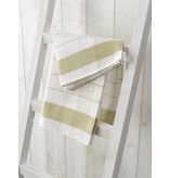 De Witte Lietaer theedoek mixte halflinnen yellow green