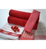 De Witte Lietaer theedoek Pied de Poule red
