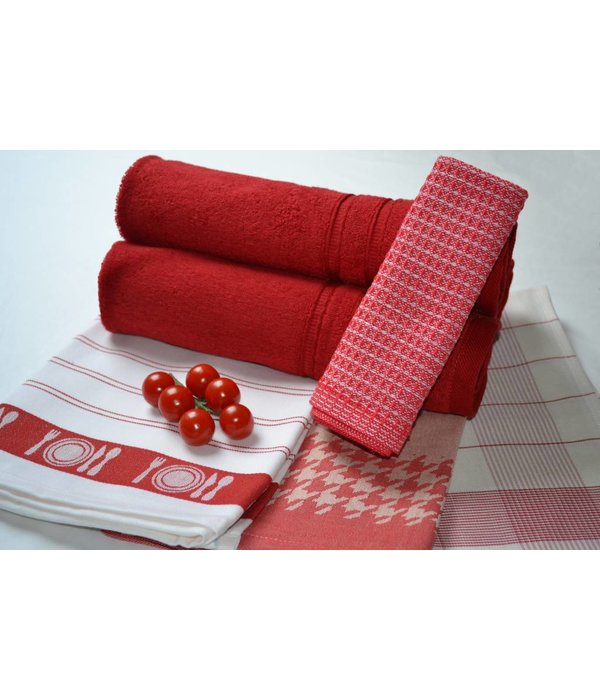 De Witte Lietaer theedoek Pied de Poule red