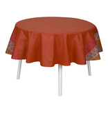 Le Jacquard Français Bastide red pepper, gecoat tafellinnen