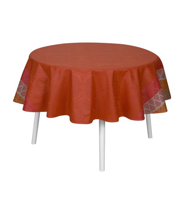 Le Jacquard Français Bastide red pepper, gecoat tafellinnen
