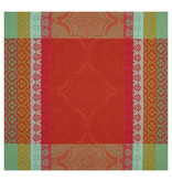 Le Jacquard Français Bastide red pepper, gecoat tafellinnen