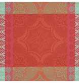 Le Jacquard Français Bastide red pepper, gecoat tafellinnen