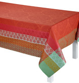 Le Jacquard Français Bastide red pepper, gecoat tafellinnen