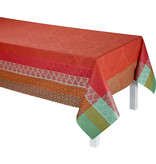 Le Jacquard Français Bastide red pepper, gecoat tafellinnen