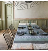 Le Jacquard Français Bastide grey, gecoat tafellinnen