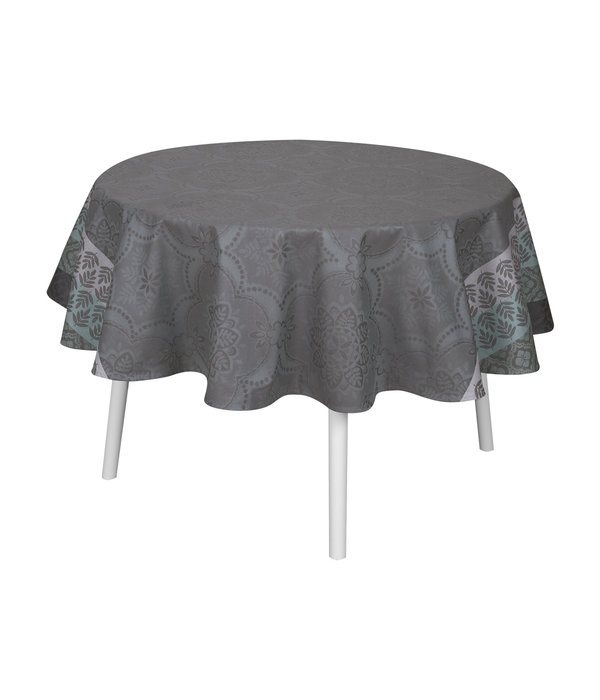 Le Jacquard Français Bastide grey, gecoat tafellinnen