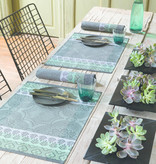 Le Jacquard Français Bastide grey, gecoat tafellinnen