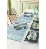 Le Jacquard Français Bastide grey, gecoat tafellinnen