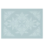 Le Jacquard Français gecoat tafellinnen Syracuse aqua