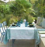 Le Jacquard Français gecoat tafellinnen Syracuse aqua