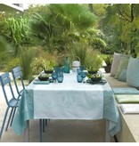 Le Jacquard Français gecoat tafellinnen Syracuse aqua