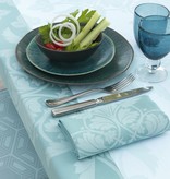 Le Jacquard Français gecoat tafellinnen Syracuse aqua