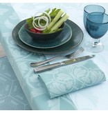 Le Jacquard Français gecoat tafellinnen Syracuse aqua