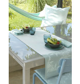Le Jacquard Français gecoat tafellinnen Syracuse aqua