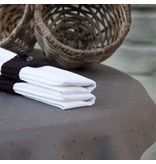 De Witte Lietaer Puntos tafellinnen in zwart