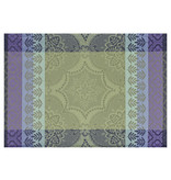 Le Jacquard Français Bastide olive, gecoat tafellinnen